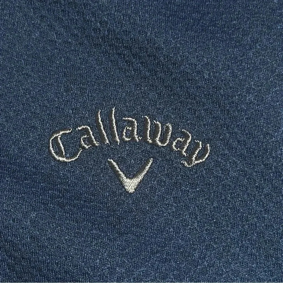 NWT Callaway 1/4 Zip Navy Pullover w/ Media Pocket UPF Peacoat - Size XL NWT - Picture 3 of 7